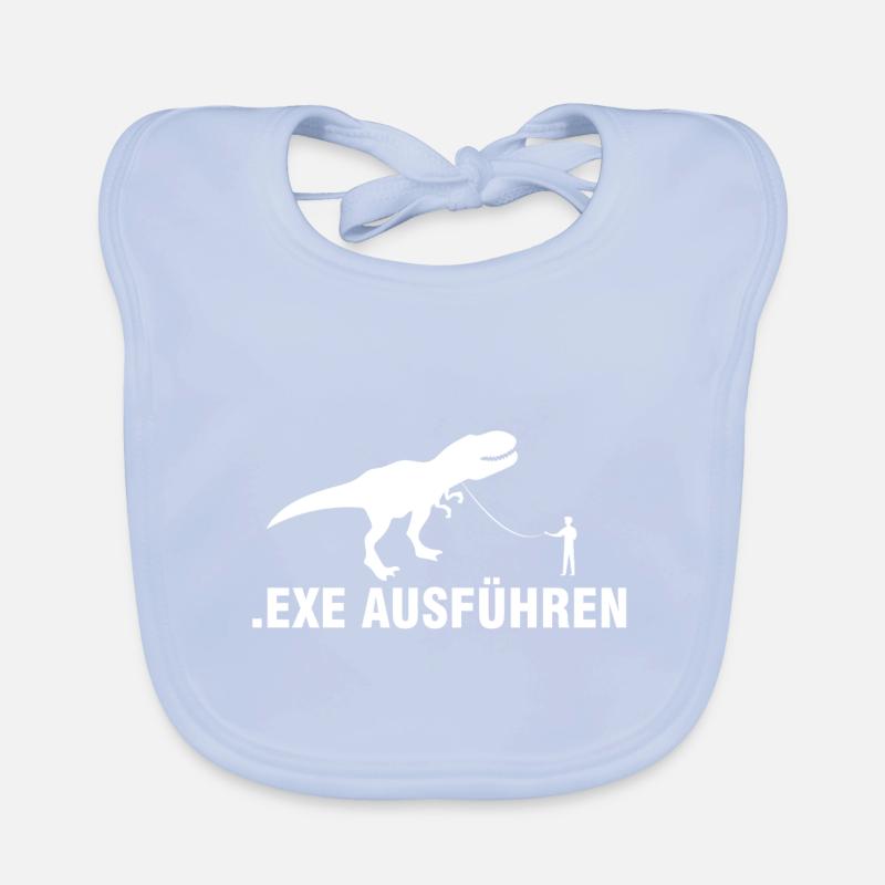 exe ausführen Informatiker Programmierer Geschenk. Baby Bio-Lätzchen