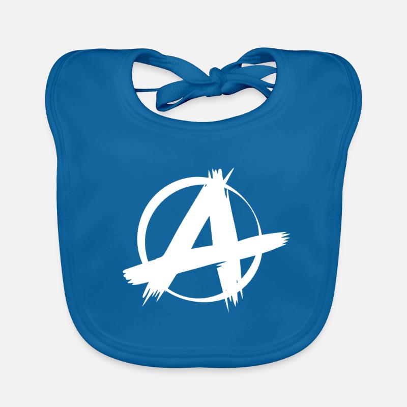 Punk Punk Anarchy Symbol Sign Gift Organic Baby Bibs