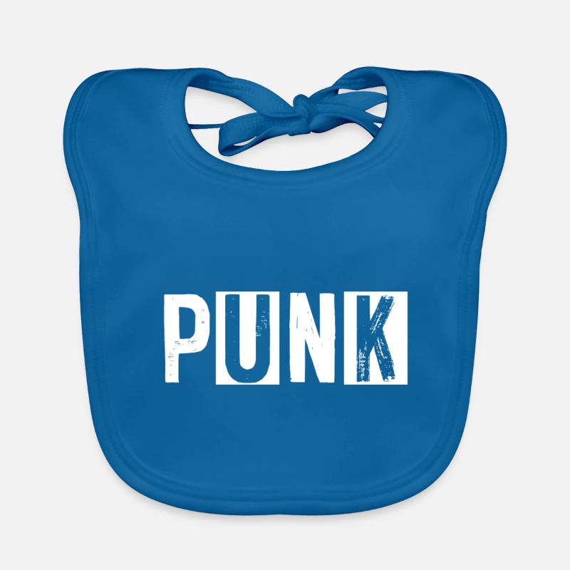 Punk Rock Punker Punks Anarchy TShirt Gift Organic Baby Bibs