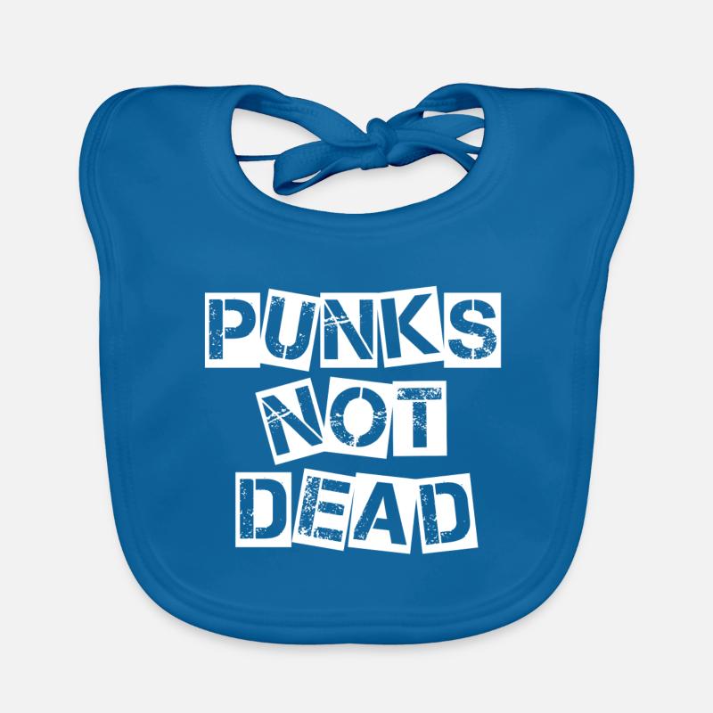 Punks not dead punk rock punk anarchy gift Organic Baby Bibs