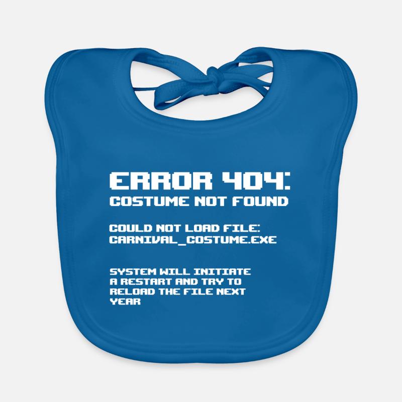 Erreur 404 Costume de programmeur introuvable Bavoir bio Bébé