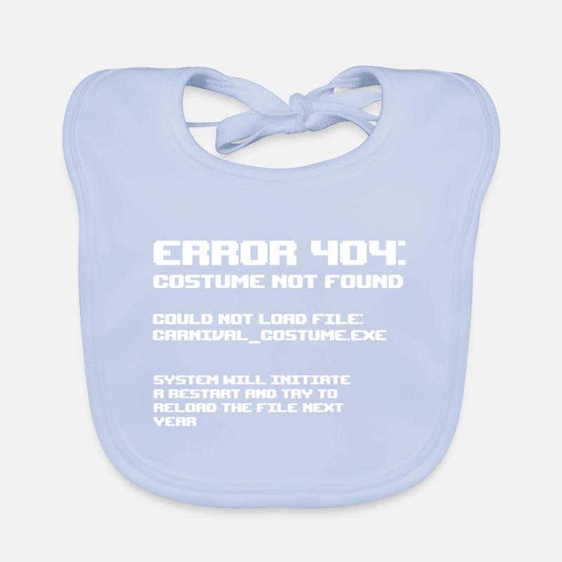 Erreur 404 Costume de programmeur introuvable Bavoir bio Bébé
