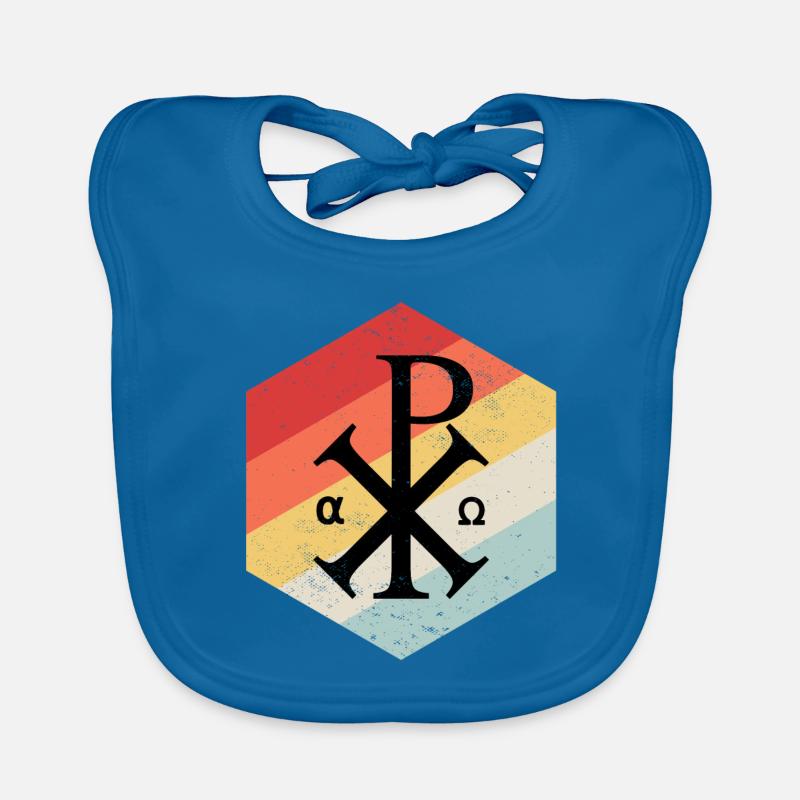 Jesus Chi Rho Das Christusmonogramm Baby Bio-Lätzchen