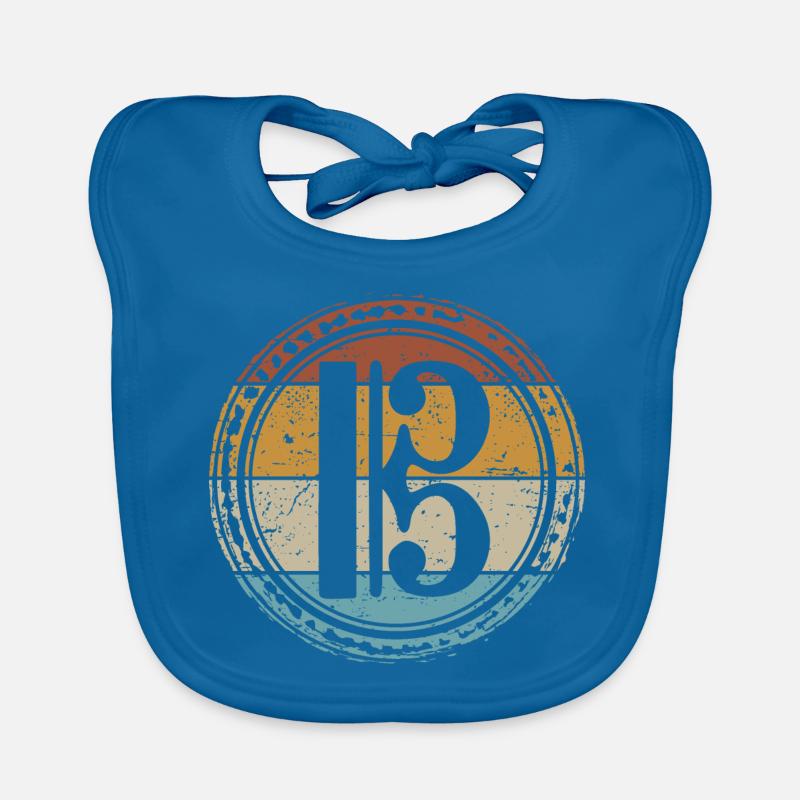 Alto Clef Viola Player Violist Organic Baby Bibs
