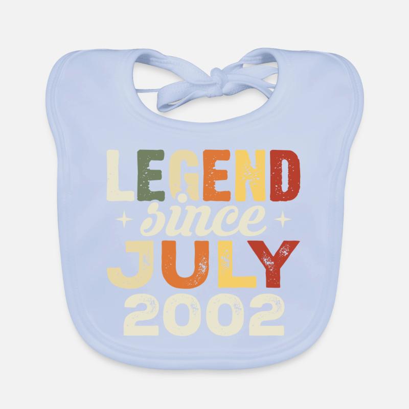 Juli 2002 Geburtstagsgeschenk Juli 2002 Geburtstag Baby Bio-Lätzchen
