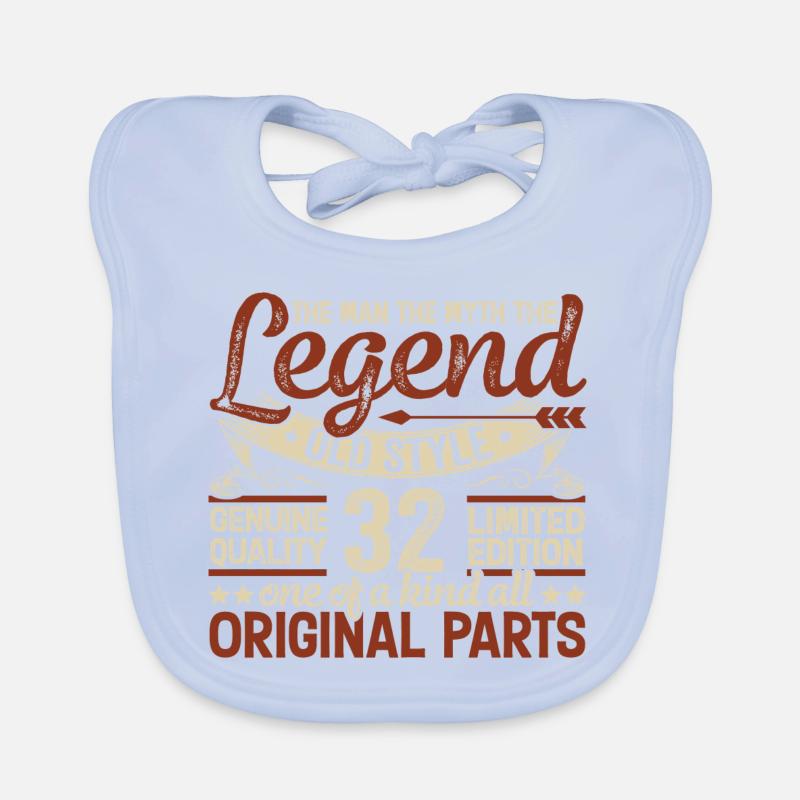 32 years old, Legends 1992 Vintage 1992 Anniversary Organic Baby Bibs
