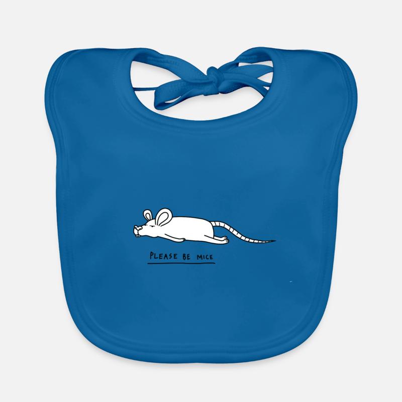 Mouse funny design with pun Organic Baby Bibs