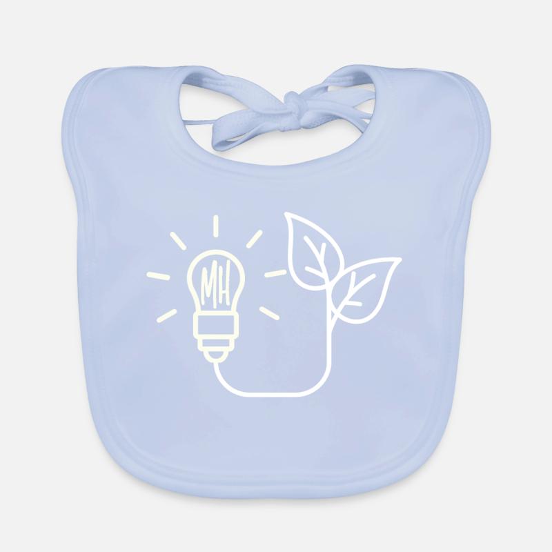 MaShSmall (Weiß) Baby Bio-Lätzchen