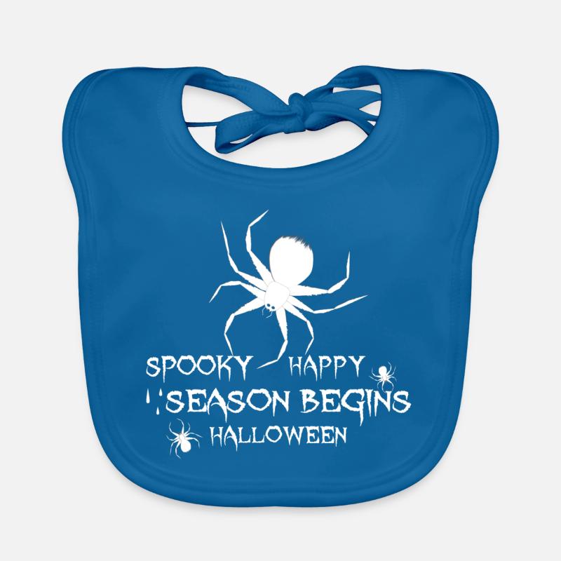 Joyeuses araignées d’Halloween Bavoir bio Bébé