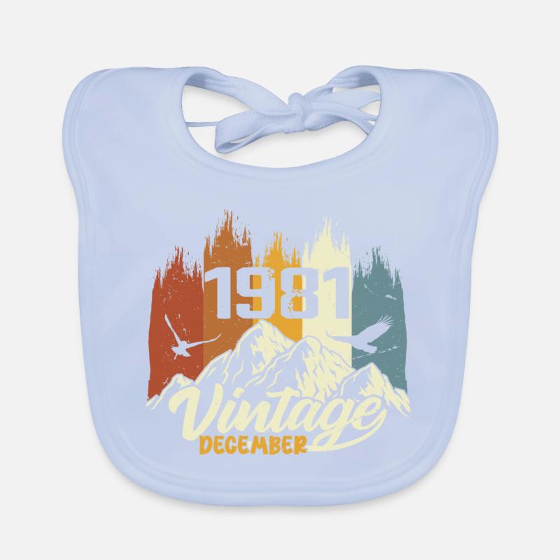 Geburtstagsgeschenk geboren im Dezember 1981 Baby Bio-Lätzchen