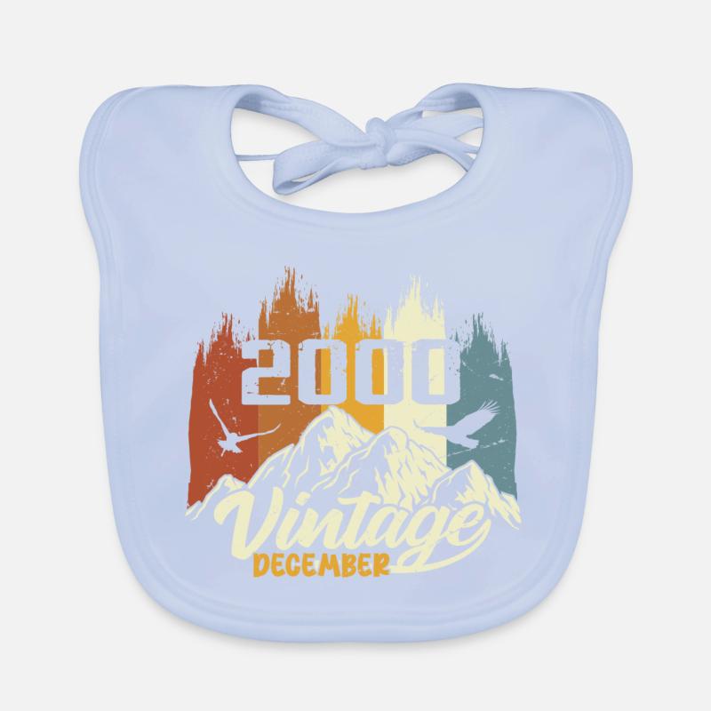 Geburtstagsgeschenk geboren im Dezember 2000 Baby Bio-Lätzchen