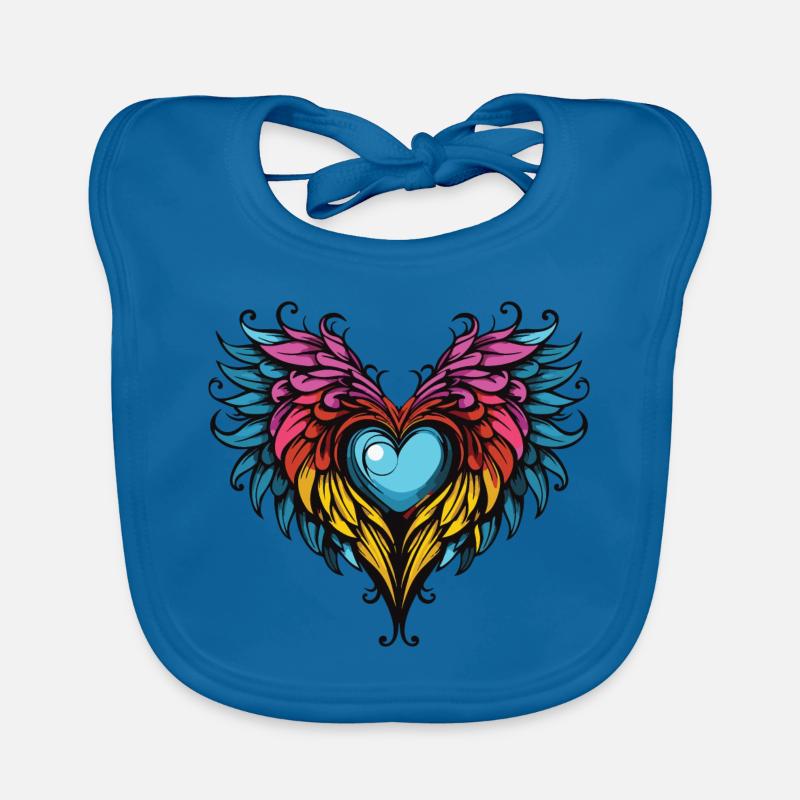 Ailes de cœur Bavoir bio Bébé