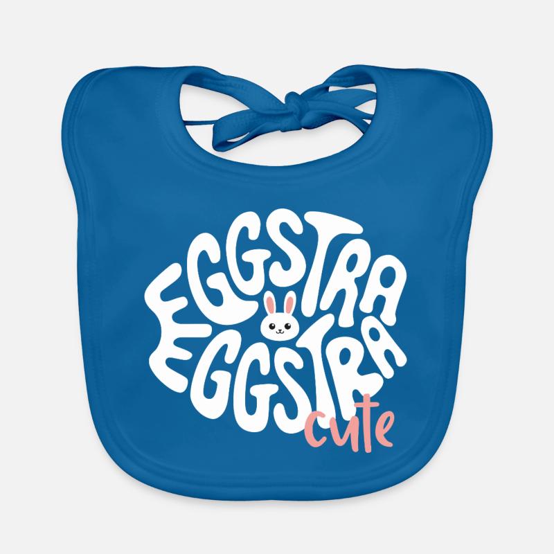 Eggstra lapin mignon mignon chasse aux œufs de lapin de Pâques Bavoir bio Bébé