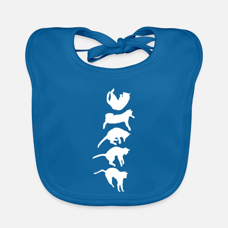 Réflexe de redressement du chat qui tombe Bavoir bio Bébé
