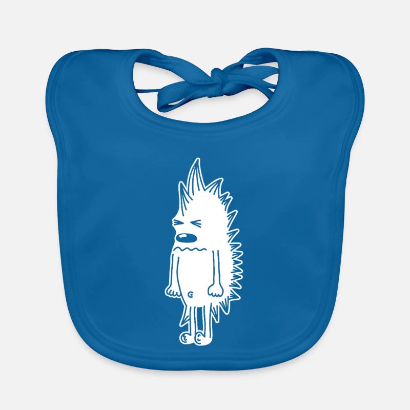 Grumpy Hedgehog – Kawaii Stinger Comic Organic Baby Bibs