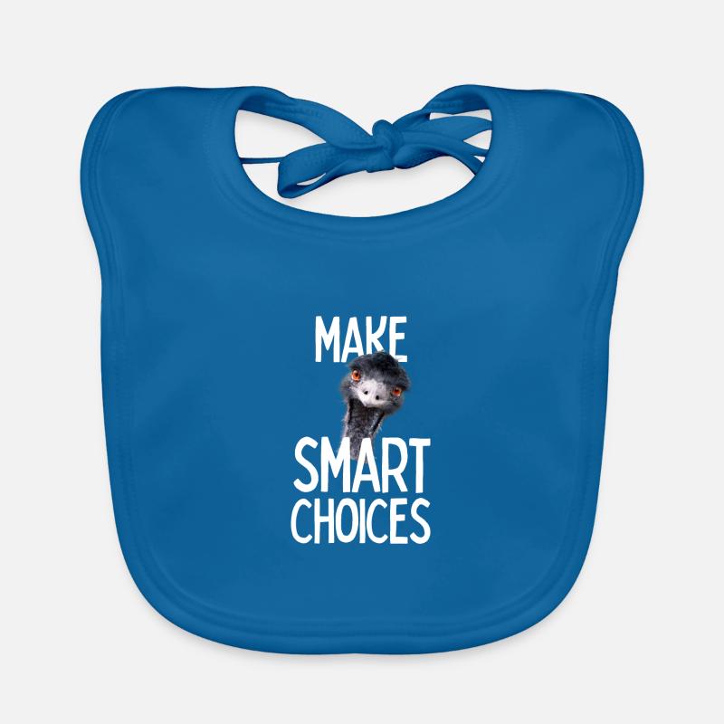 Emmanuel don't do it! Emu Funny Viral Hit Organic Baby Bibs