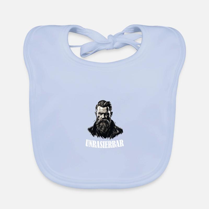 Wikinger Bartträger Lustiger Bart Spruch Baby Bio-Lätzchen