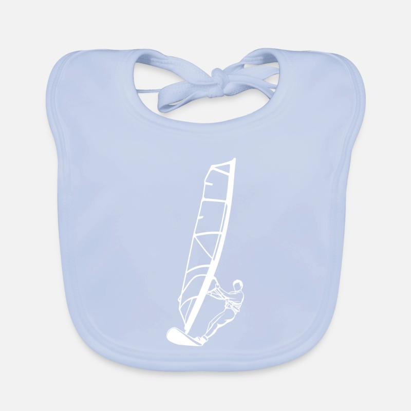 Windsurfer Junge Baby Bio-Lätzchen