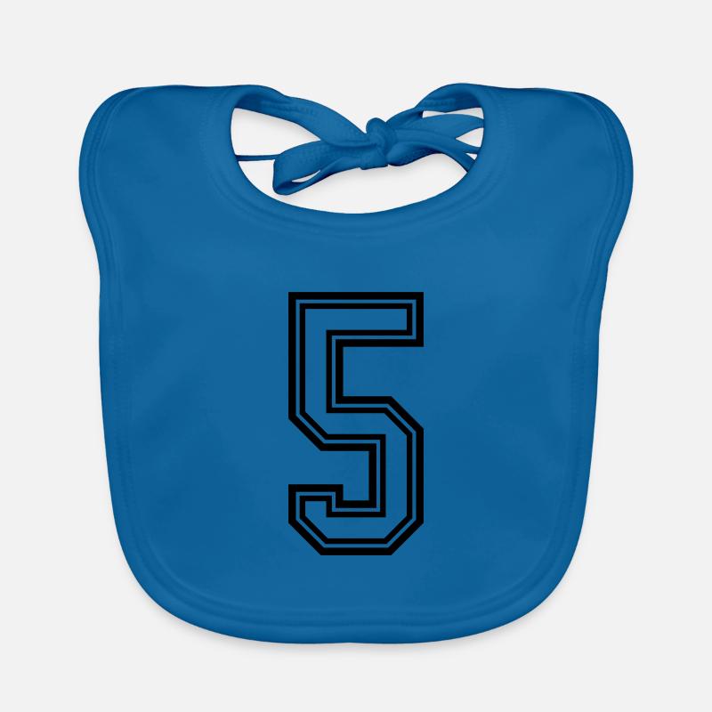 5 Symbole numérique Bavoir bio Bébé