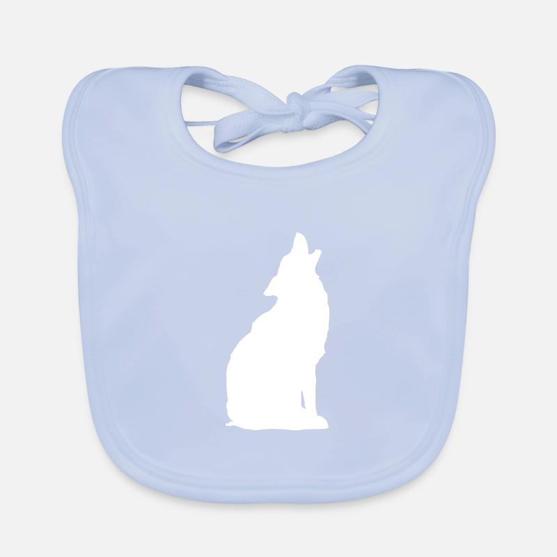 Heulender Wolf Baby Bio-Lätzchen