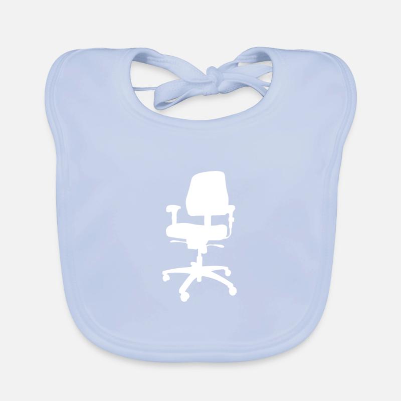 Chaise de bureau Silhouette Blanc Bavoir bio Bébé