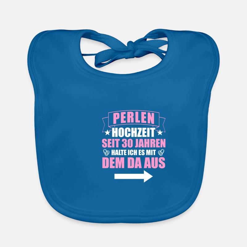 Mit dem da 30. Hochzeitstag Perlenhochzeit Baby Bio-Lätzchen