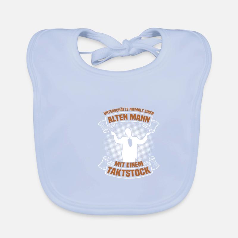 Einen alten Mann Dirigent Chorleiter Dirigenten Baby Bio-Lätzchen