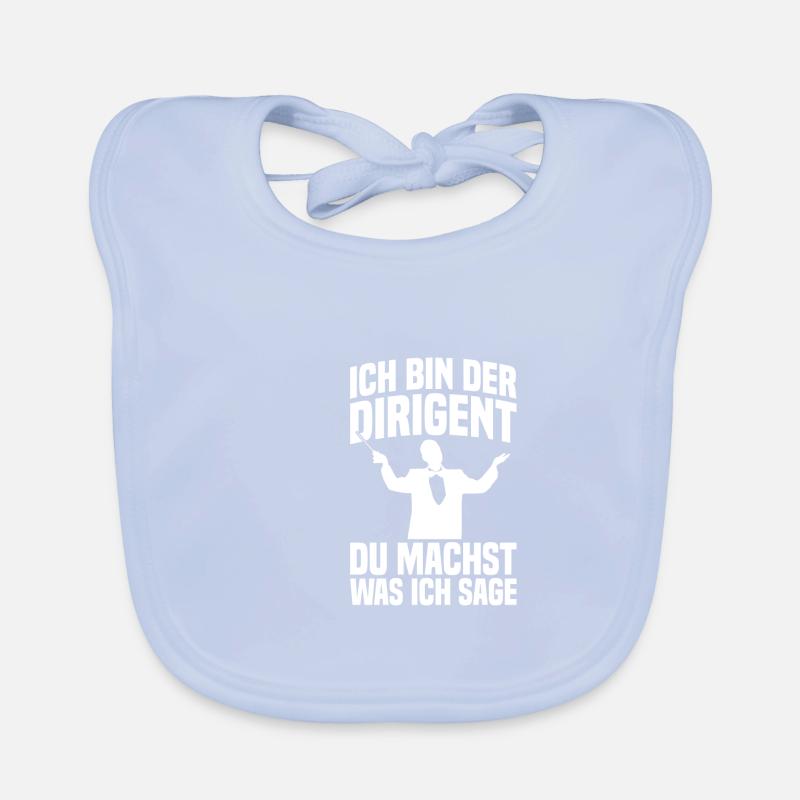 Ich bin der Dirigent Chorleiter Dirigenten Baby Bio-Lätzchen