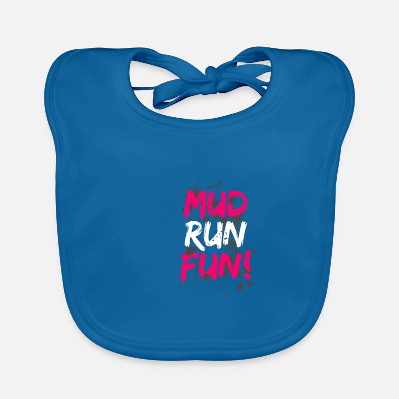 Schlammlauf Mud Run Fun ! Course boueuse Bavoir bio Bébé