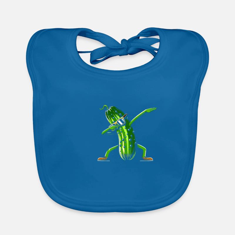Drôle de concombre dabbing cornichon concombre amateur de concombre Bavoir bio Bébé