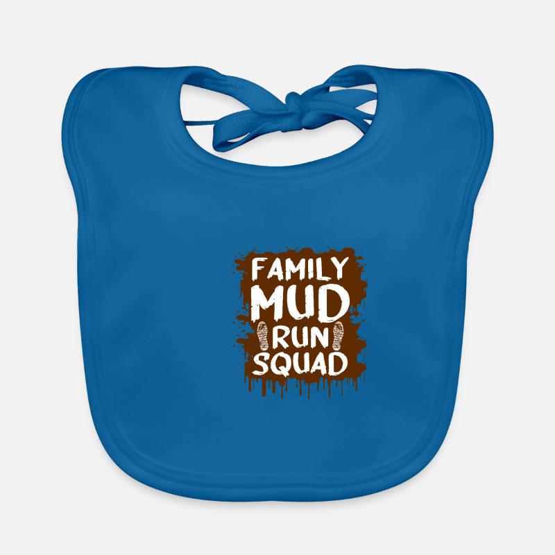 Équipe familiale de course dans le boue Schlammlauf Muddy Race Bavoir bio Bébé
