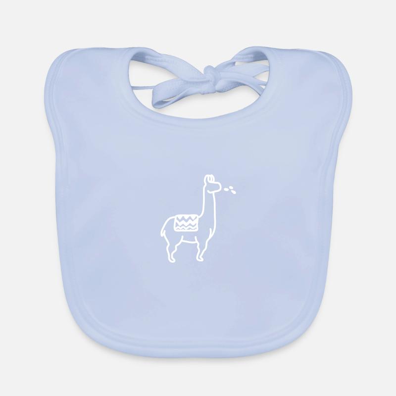 Llama spitting Organic Baby Bibs