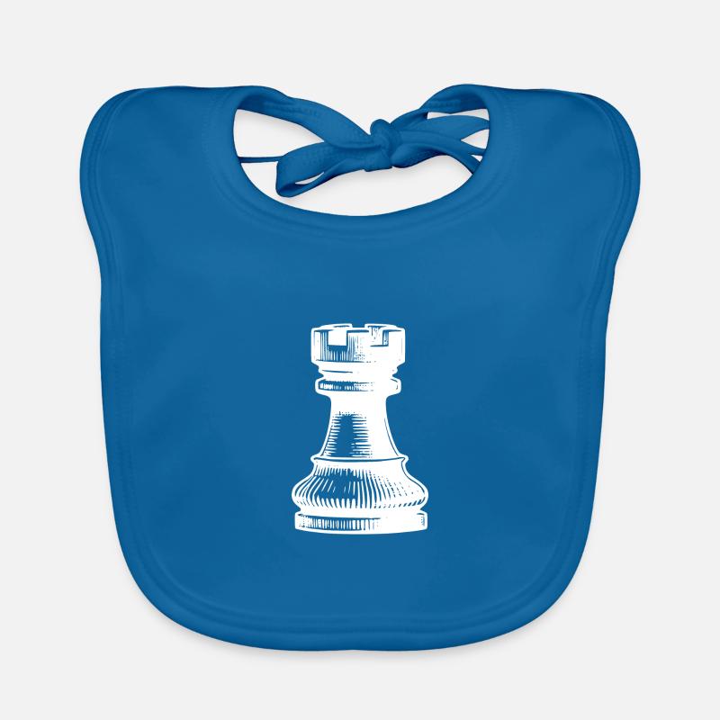 Jeu d’échecs Chess Figure Tower Bavoir bio Bébé