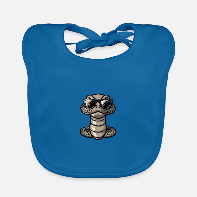 Serpent Cobra Cool Animal Bavoir bio Bébé