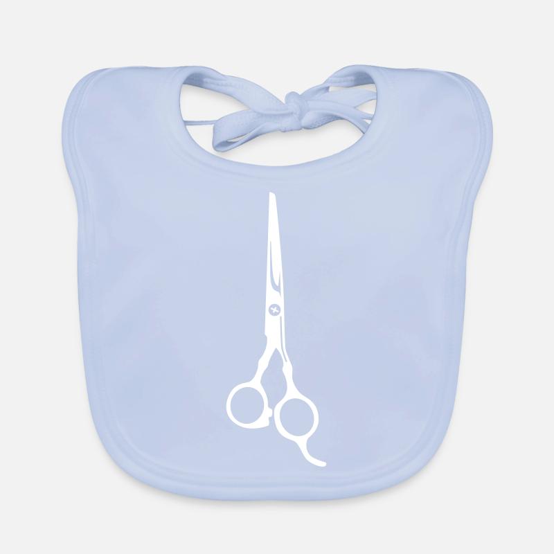 Scissors Barber icon Organic Baby Bibs