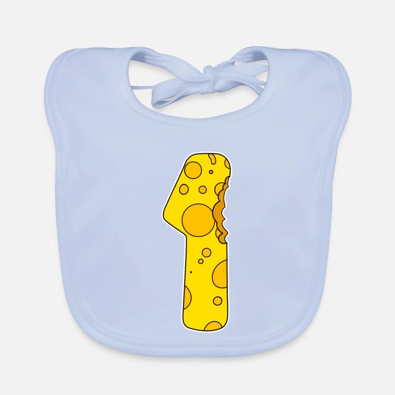 Zahl 1 - Eins - Gewinner - Erster -Sieger Baby Bio-Lätzchen