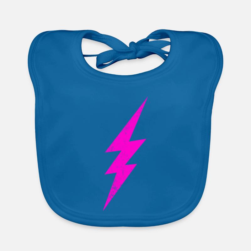 Leuchtender Pinker Blitz Baby Bio-Lätzchen
