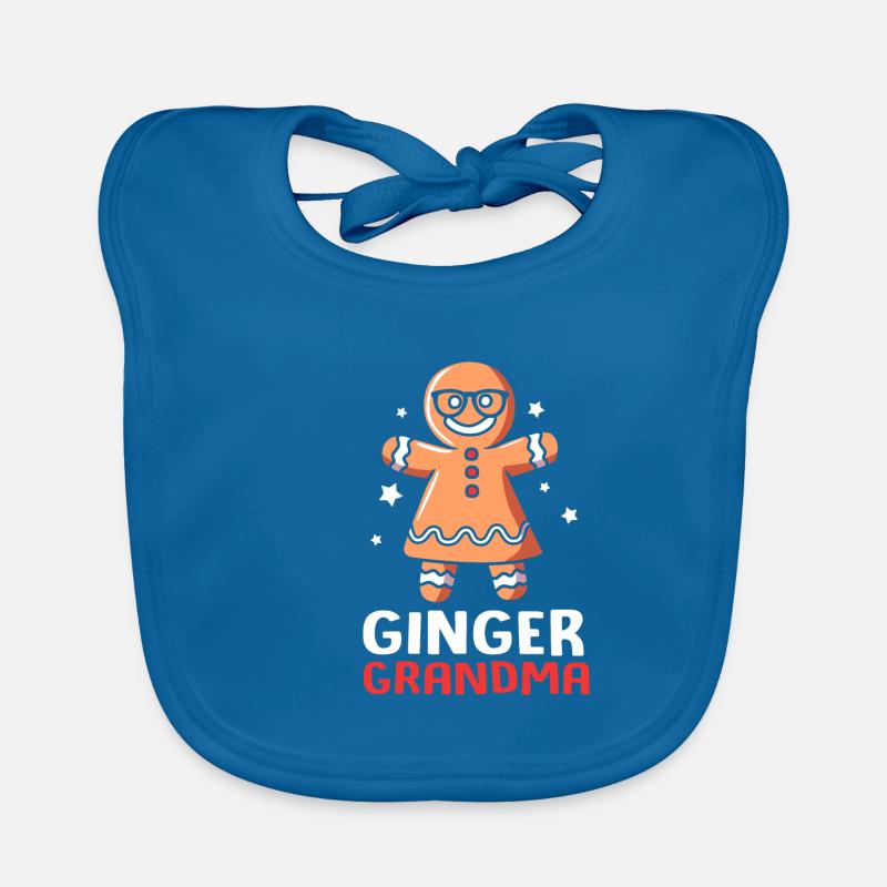 Gingerbread Man Gingerbread Heart Gingerbread Snacking Organic Baby Bibs