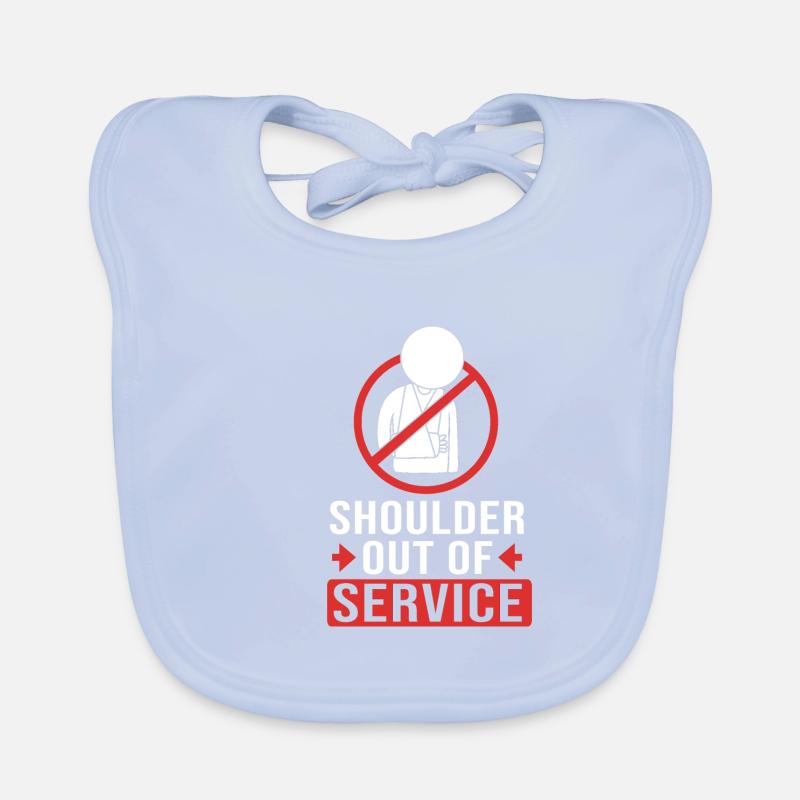 Gebrochener Arm Knochen Knochenbruch Baby Bio-Lätzchen