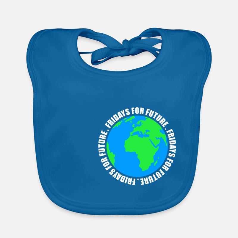 Fridays For Future Stop Klima Co2 Protest Geschenk Baby Bio-Lätzchen