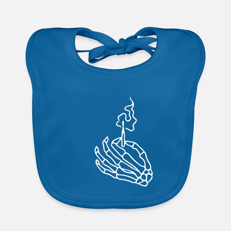 Skeleton hand match gift idea w Organic Baby Bibs