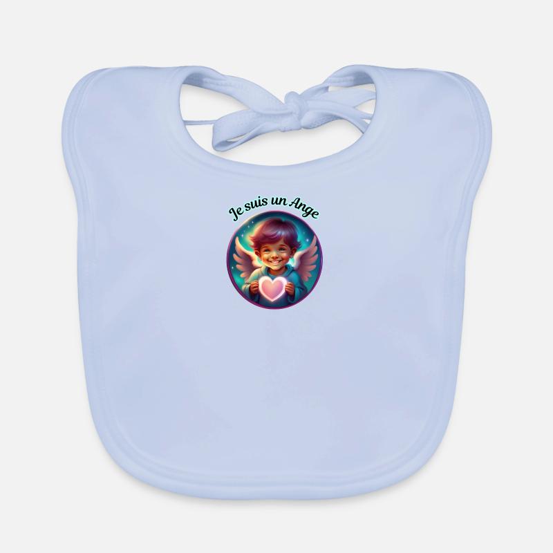 Ich bin ein Engel Baby Bio-Lätzchen