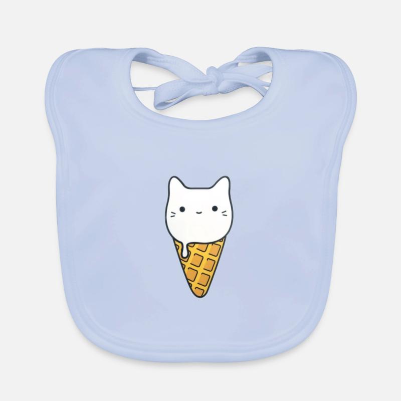 kitten Organic Baby Bibs