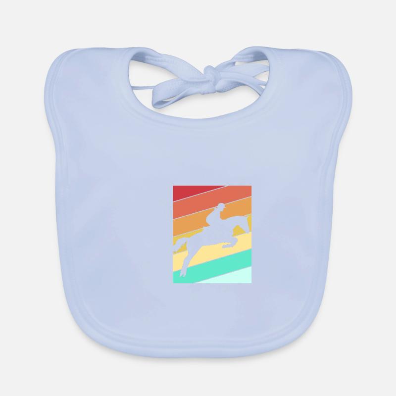 Springreiten Springpferd Baby Bio-Lätzchen