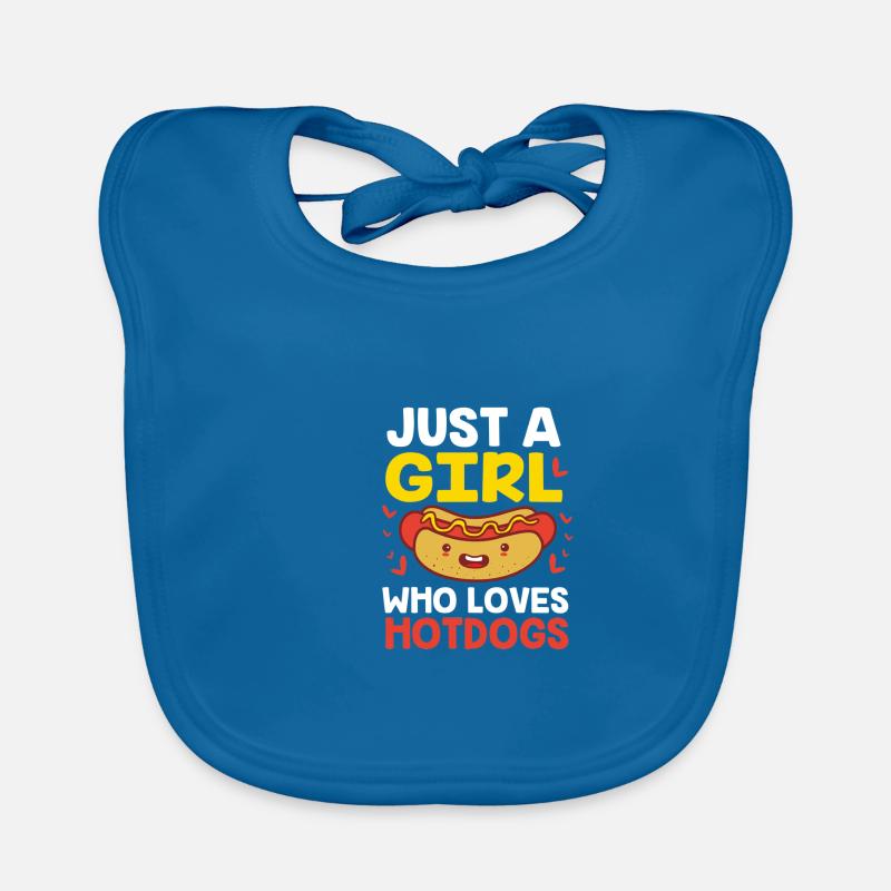 Hot Dog Snack Organic Baby Bibs