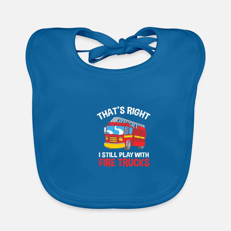 Firefighter Fire Brigade Organic Baby Bibs