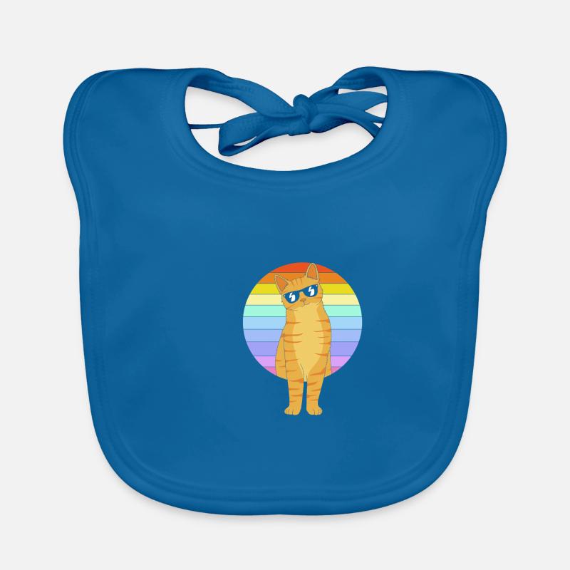 Tabby Cat Organic Baby Bibs