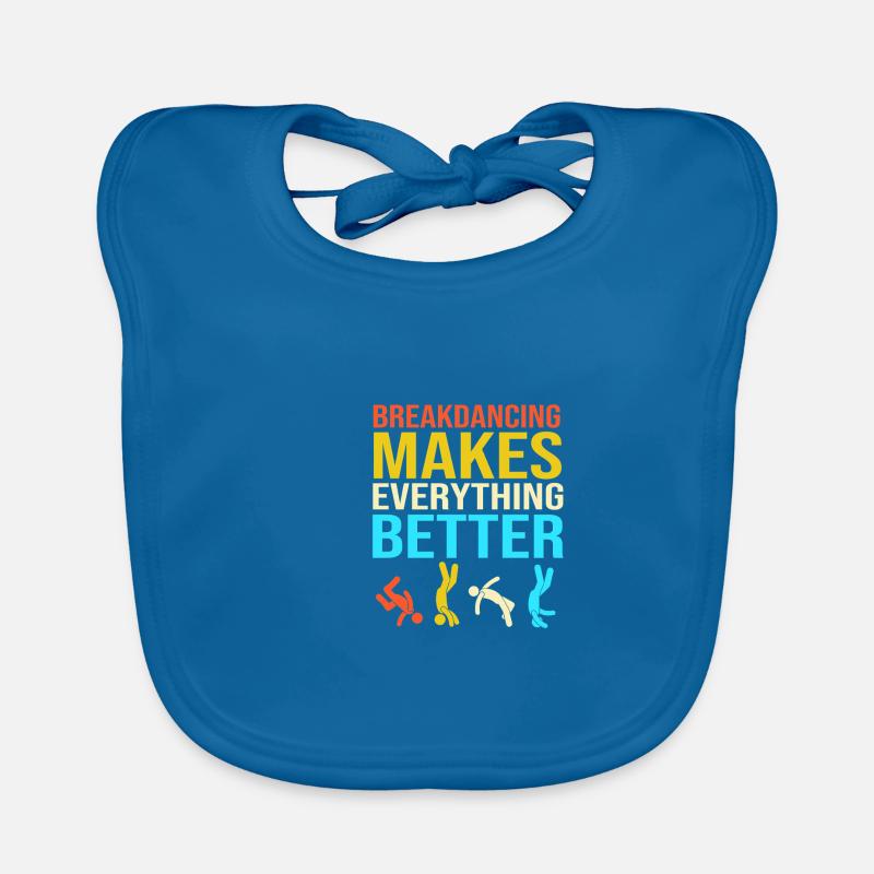 Breakdancing Organic Baby Bibs