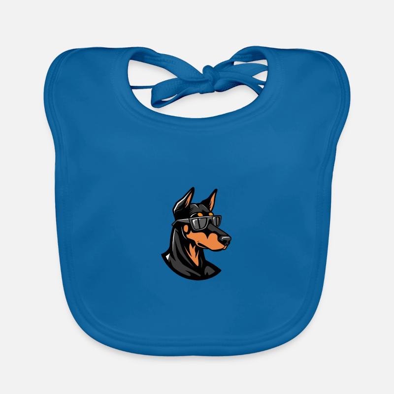 Dobermann Hund Cool Tier Baby Bio-Lätzchen
