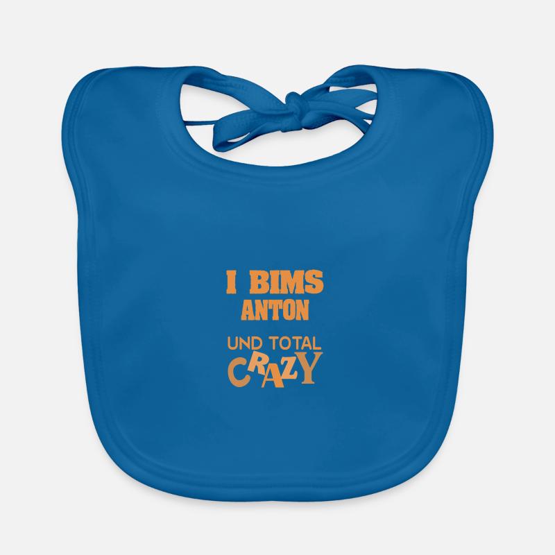 First name Anton Organic Baby Bibs